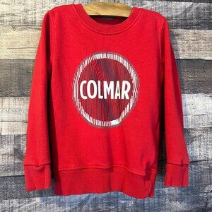 Colmar Red Crewneck Sweatshirt 4Y Boys Girls Casual‎ Wear Quiet Luxury Designer